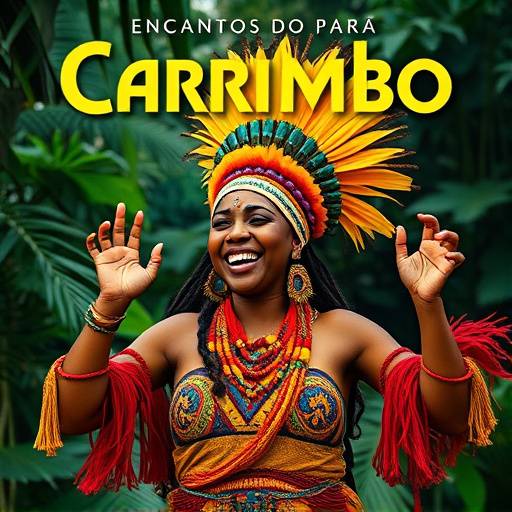 Capa do álbum de Carimbó 'Encantos do Pará'