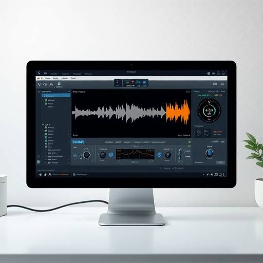 Software de restauraäão de áudio em um computador